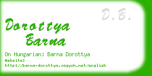 dorottya barna business card